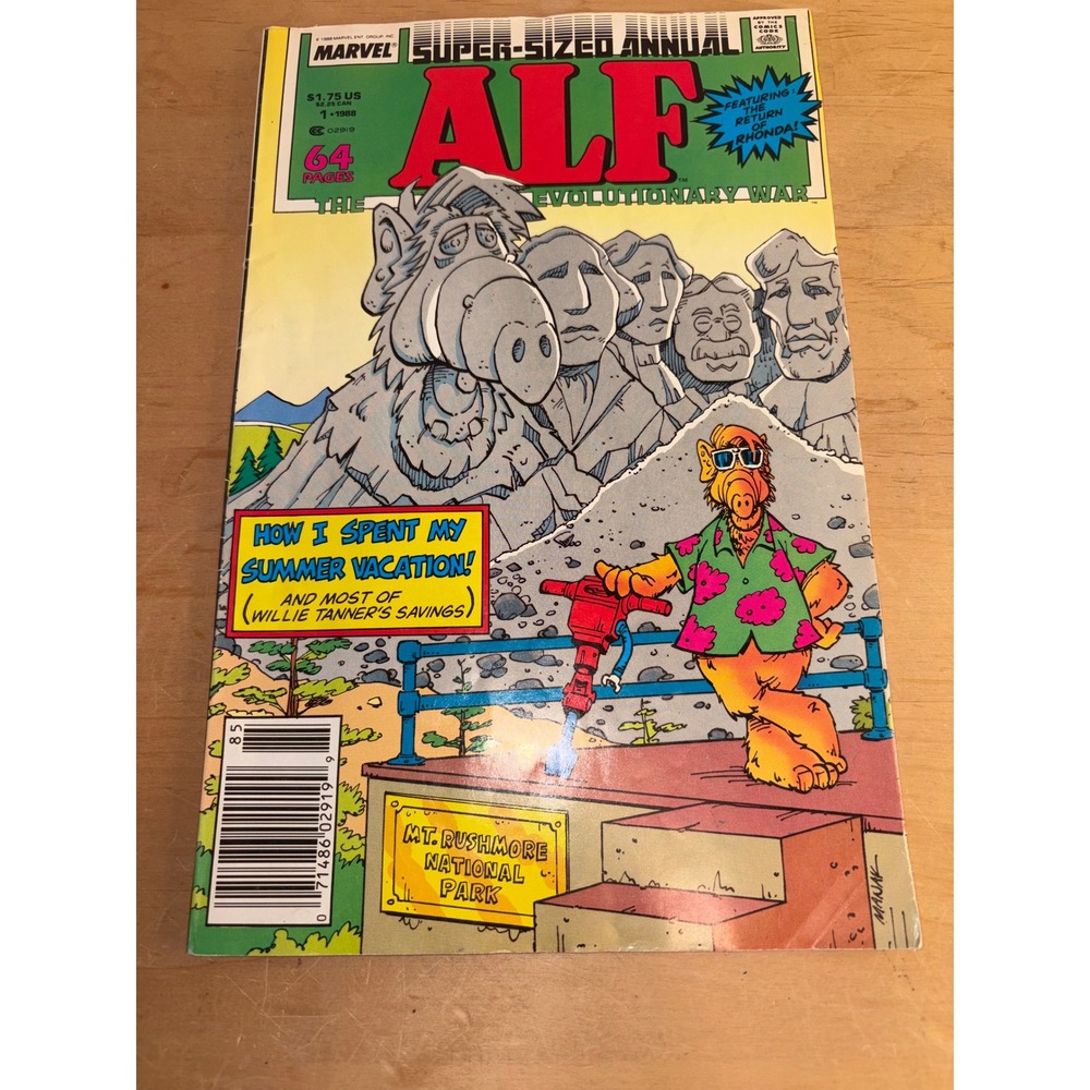 ALF Super-Sized Annual #1 (1988, Marvel Comics) The Evolutionary War Tie-In
